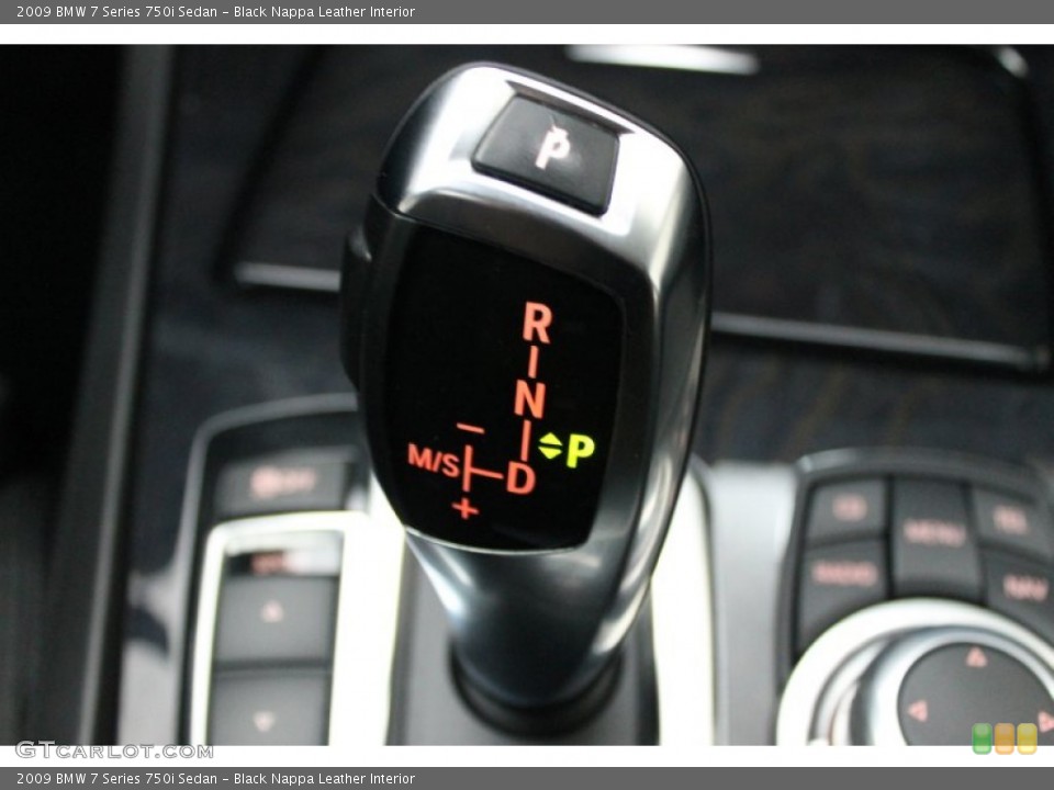 Black Nappa Leather Interior Transmission for the 2009 BMW 7 Series 750i Sedan #68626242
