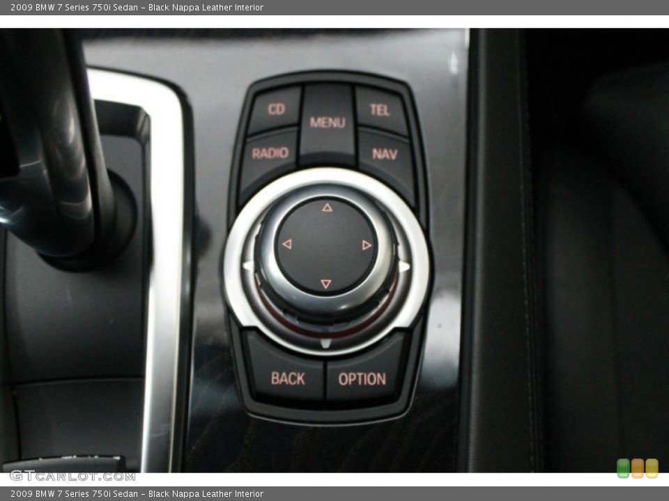 Black Nappa Leather Interior Controls for the 2009 BMW 7 Series 750i Sedan #68626248