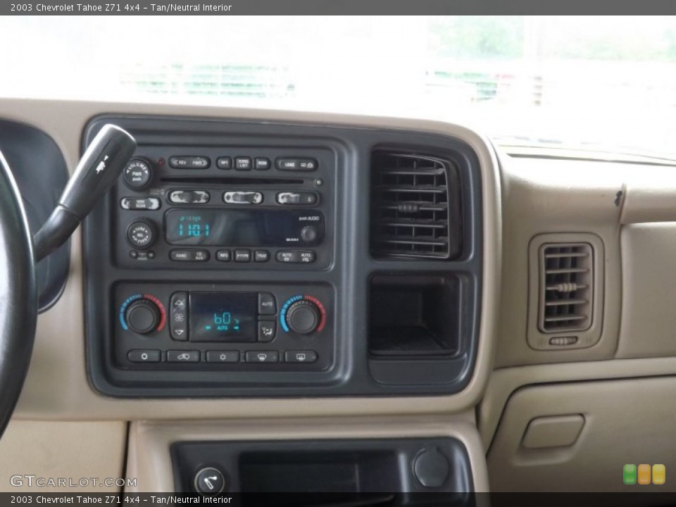 Tan/Neutral Interior Controls for the 2003 Chevrolet Tahoe Z71 4x4 #68626581