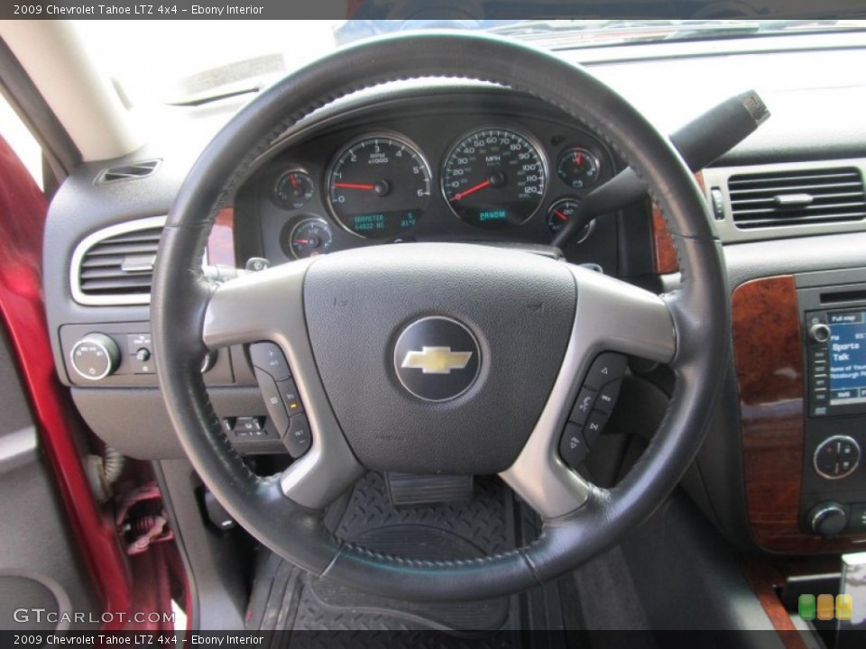 Ebony Interior Steering Wheel for the 2009 Chevrolet Tahoe LTZ 4x4 #68626591