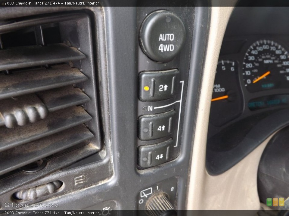 Tan/Neutral Interior Controls for the 2003 Chevrolet Tahoe Z71 4x4 #68626600