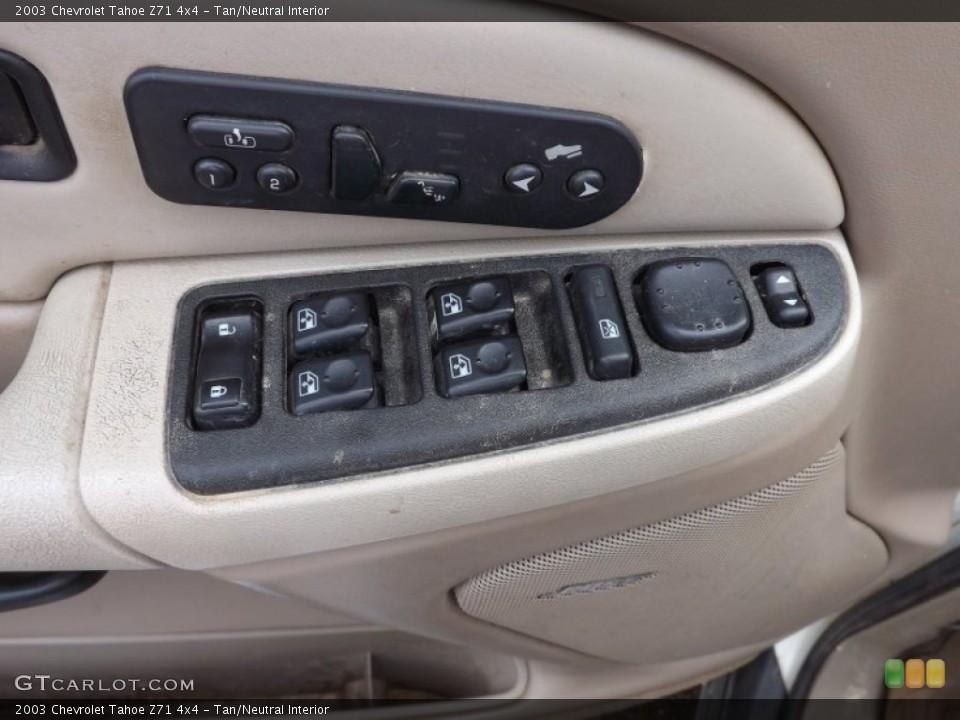 Tan/Neutral Interior Controls for the 2003 Chevrolet Tahoe Z71 4x4 #68626636