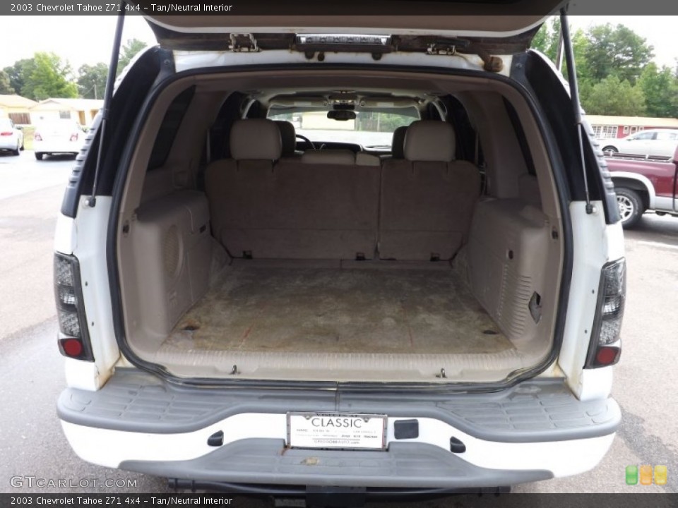 Tan/Neutral Interior Trunk for the 2003 Chevrolet Tahoe Z71 4x4 #68626654