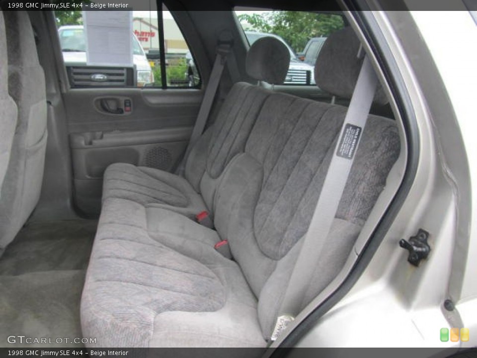 Beige Interior Rear Seat for the 1998 GMC Jimmy SLE 4x4 #68627597