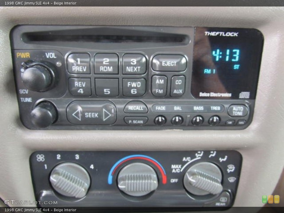Beige Interior Audio System for the 1998 GMC Jimmy SLE 4x4 #68627609
