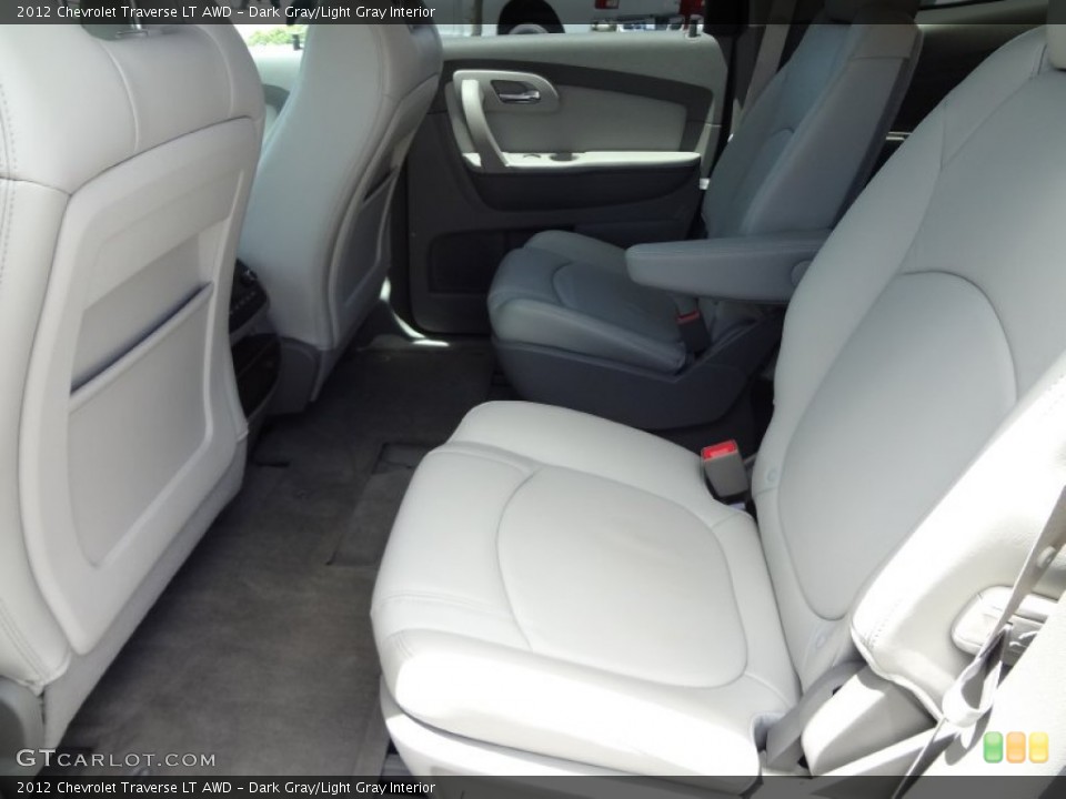 Dark Gray/Light Gray Interior Rear Seat for the 2012 Chevrolet Traverse LT AWD #68627684