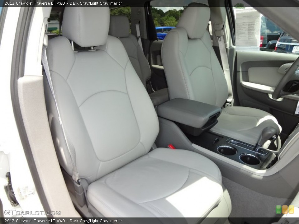 Dark Gray/Light Gray Interior Front Seat for the 2012 Chevrolet Traverse LT AWD #68627738