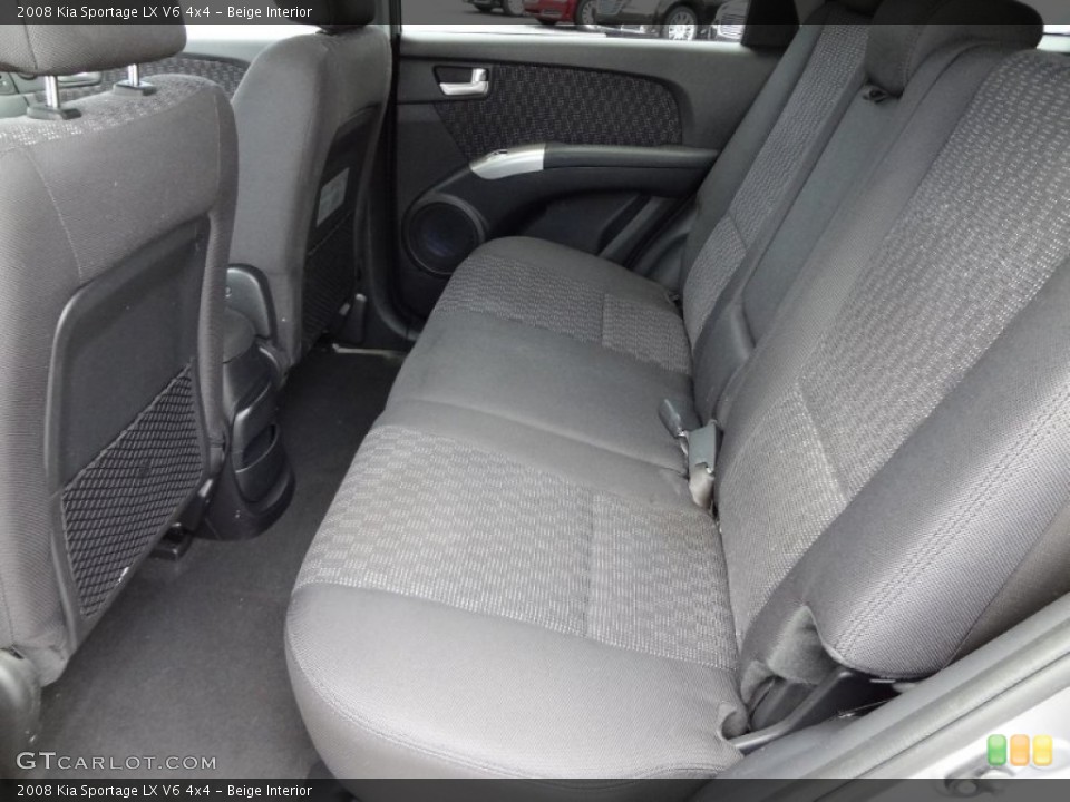 Beige Interior Rear Seat for the 2008 Kia Sportage LX V6 4x4 #68628142
