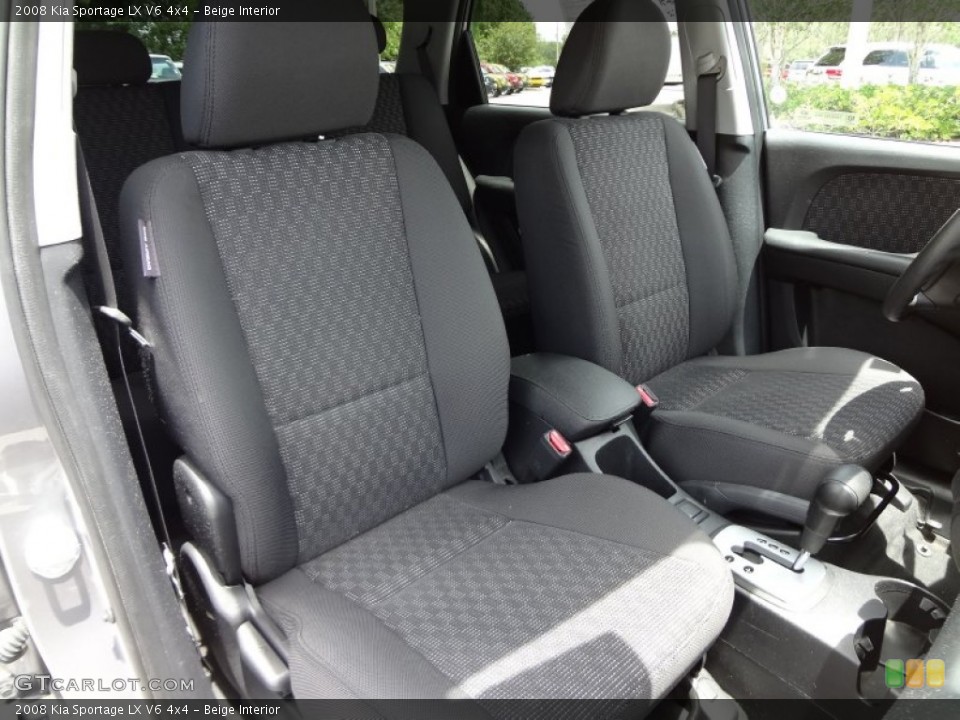 Beige Interior Front Seat for the 2008 Kia Sportage LX V6 4x4 #68628182