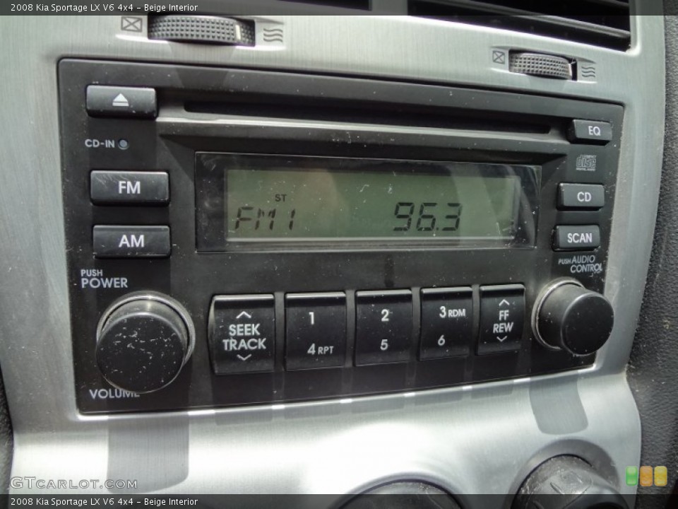 Beige Interior Audio System for the 2008 Kia Sportage LX V6 4x4 #68628238