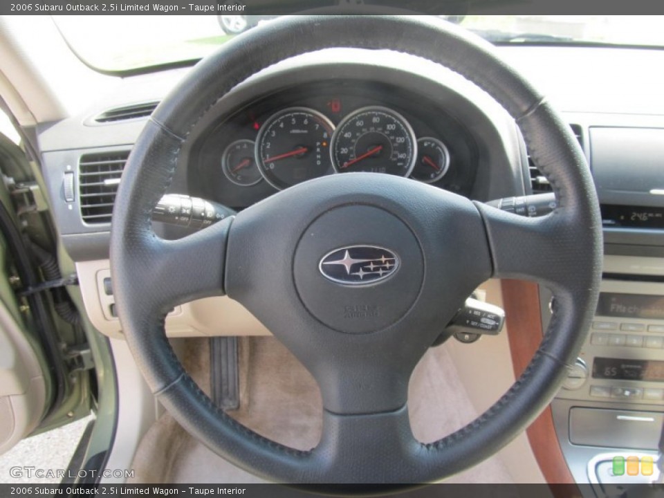 Taupe Interior Steering Wheel for the 2006 Subaru Outback 2.5i Limited Wagon #68629418