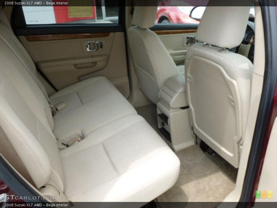 Beige Interior Rear Seat for the 2008 Suzuki XL7 AWD #68629640