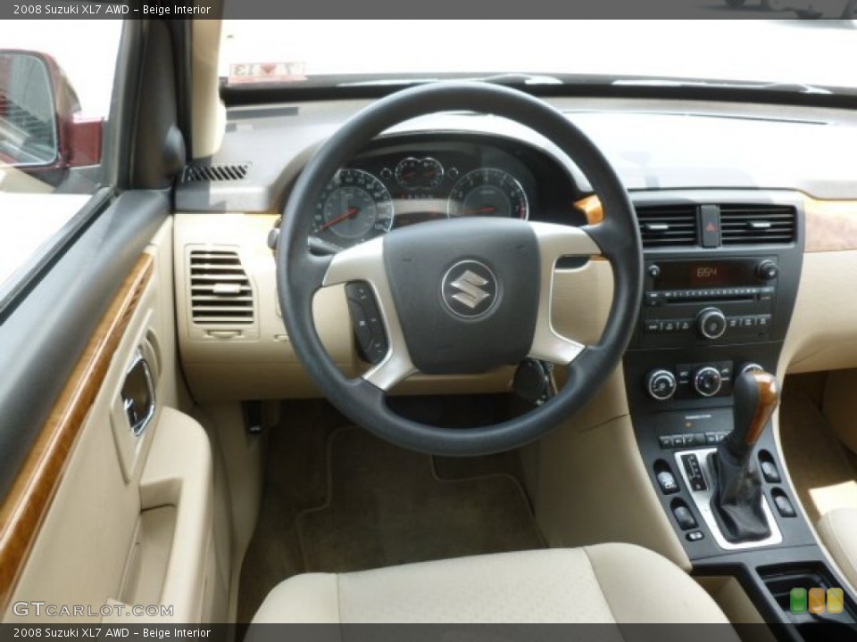Beige Interior Steering Wheel for the 2008 Suzuki XL7 AWD #68629646