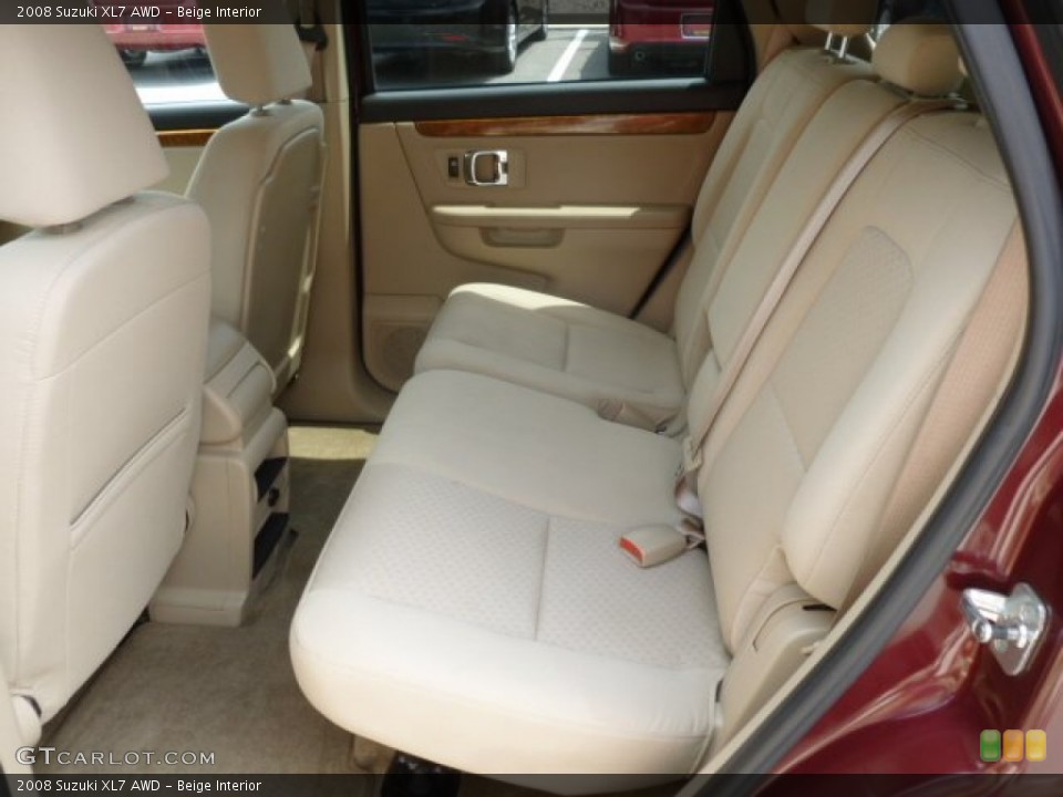 Beige Interior Rear Seat for the 2008 Suzuki XL7 AWD #68629670