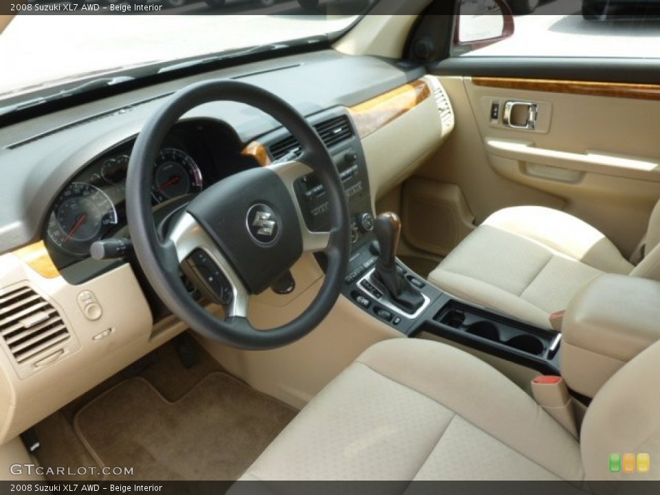 Beige Interior Prime Interior for the 2008 Suzuki XL7 AWD #68629676
