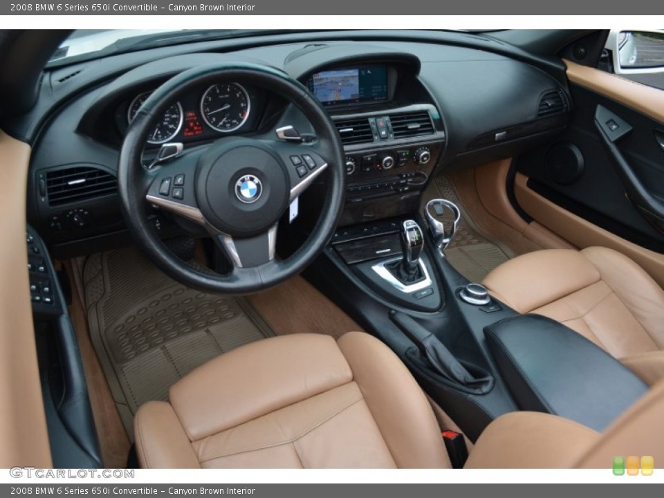 Canyon Brown Interior Prime Interior for the 2008 BMW 6 Series 650i Convertible #68631127