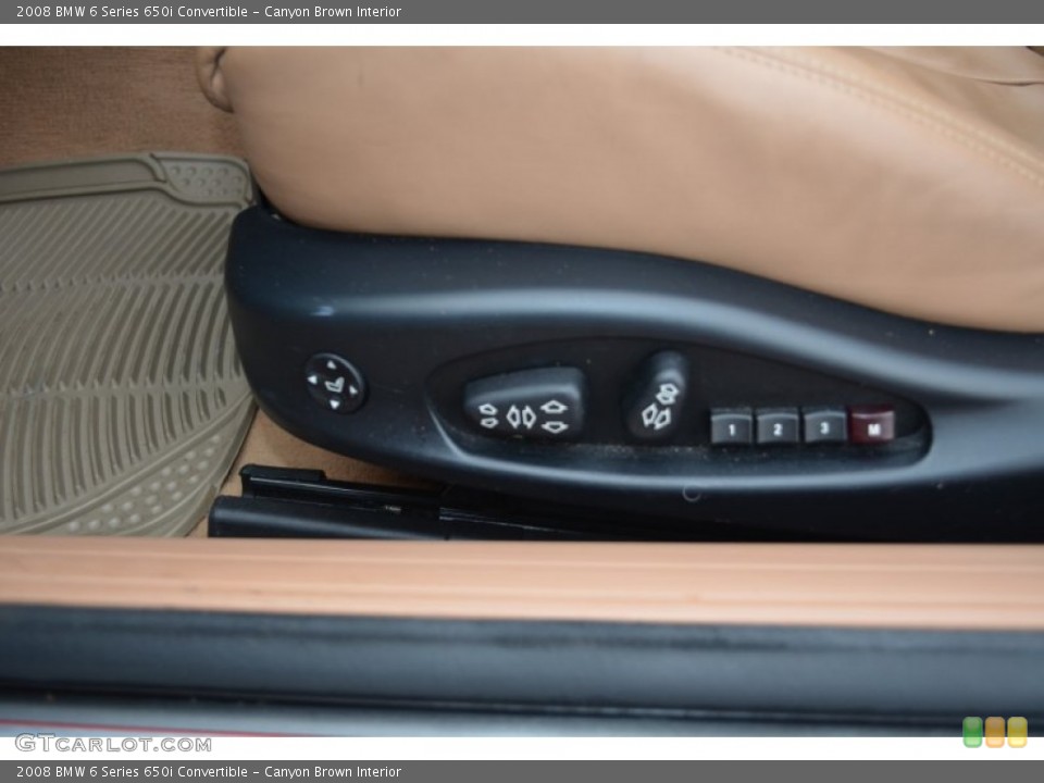 Canyon Brown Interior Controls for the 2008 BMW 6 Series 650i Convertible #68631220