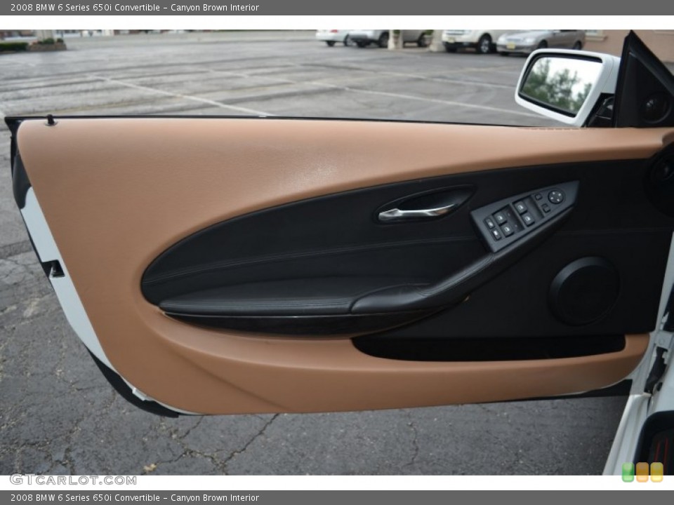 Canyon Brown Interior Door Panel for the 2008 BMW 6 Series 650i Convertible #68631229