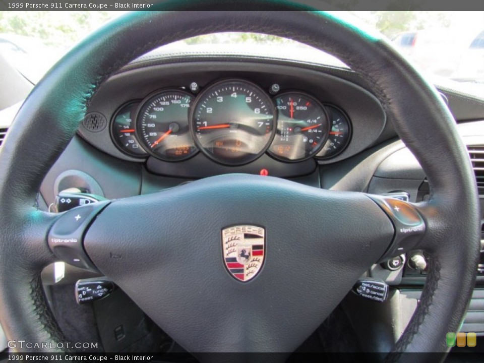 Black Interior Steering Wheel for the 1999 Porsche 911 Carrera Coupe #68633014