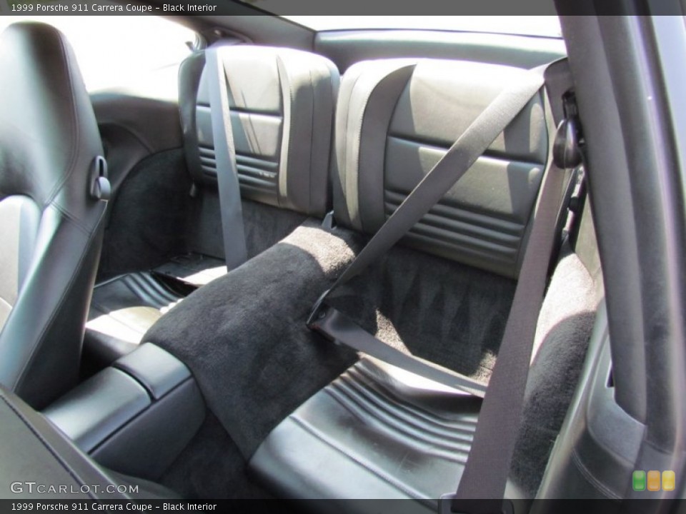 Black Interior Rear Seat for the 1999 Porsche 911 Carrera Coupe #68633040