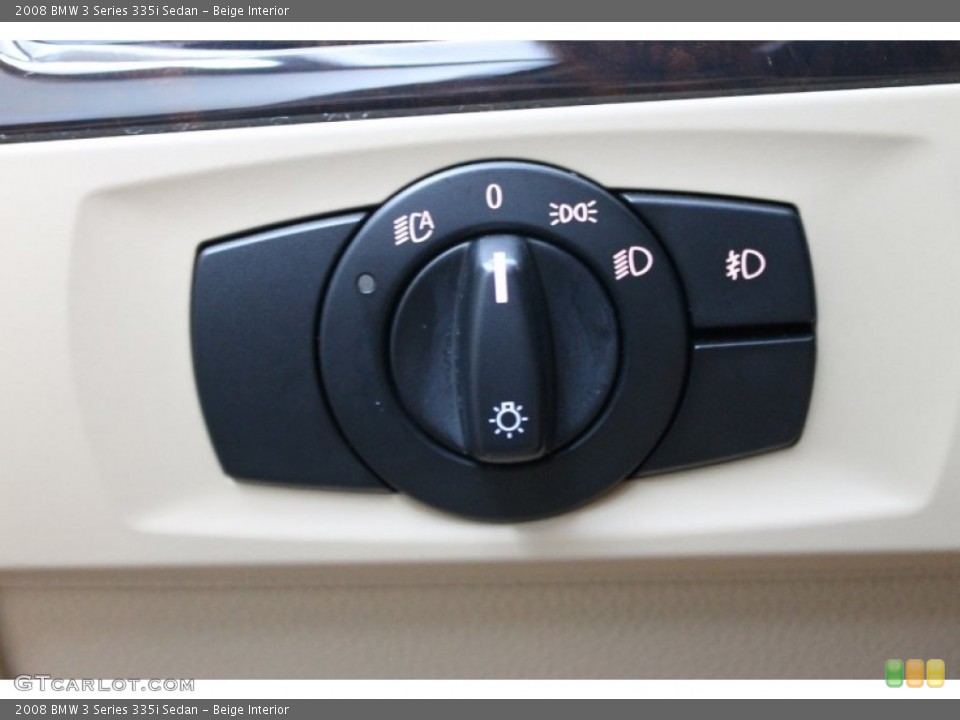 Beige Interior Controls for the 2008 BMW 3 Series 335i Sedan #68633062