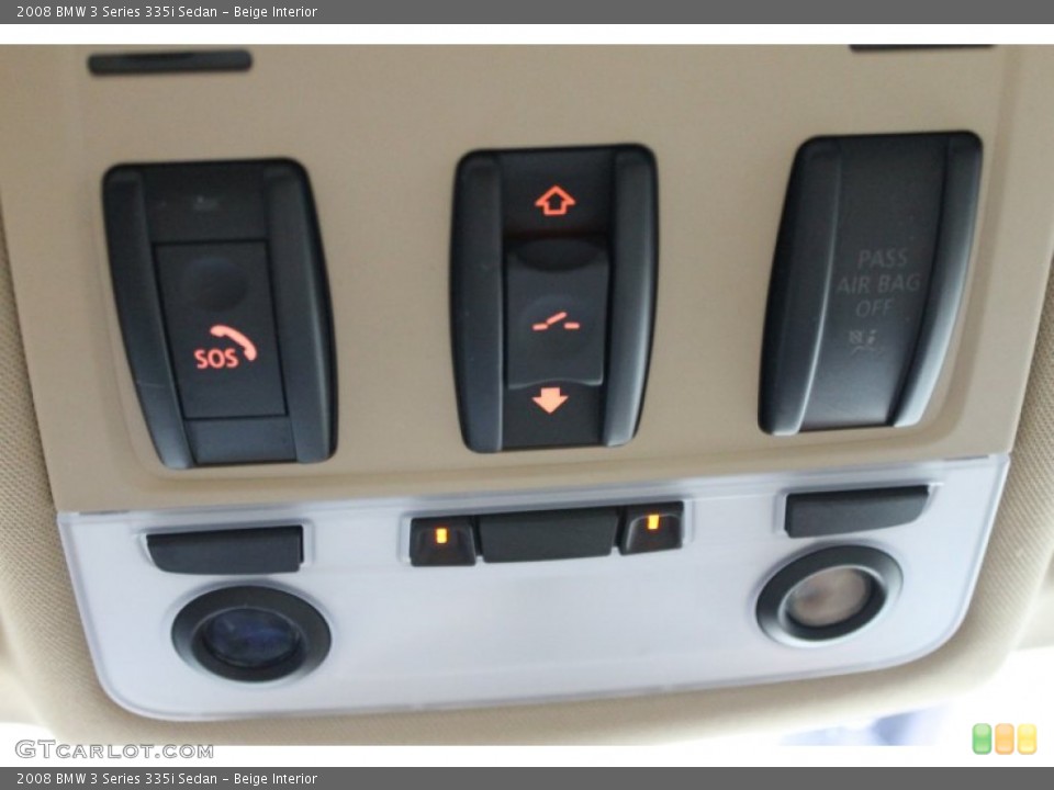 Beige Interior Controls for the 2008 BMW 3 Series 335i Sedan #68633071