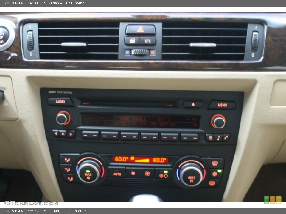 Beige Interior Controls for the 2008 BMW 3 Series 335i Sedan #68633122