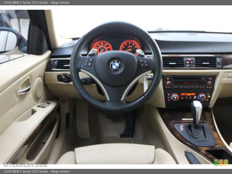 Beige Interior Dashboard for the 2008 BMW 3 Series 335i Sedan #68633149