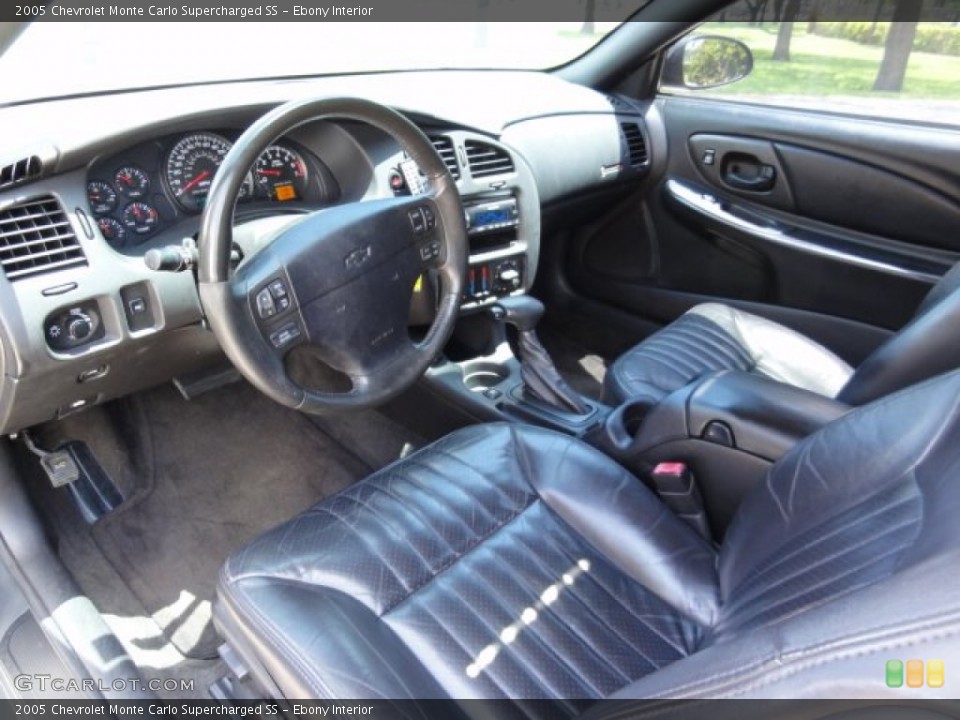 Ebony Interior Prime Interior for the 2005 Chevrolet Monte Carlo Supercharged SS #68634575