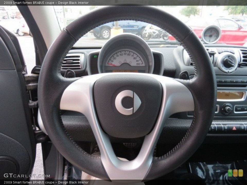 Design Black Interior Steering Wheel for the 2009 Smart fortwo BRABUS coupe #68635129