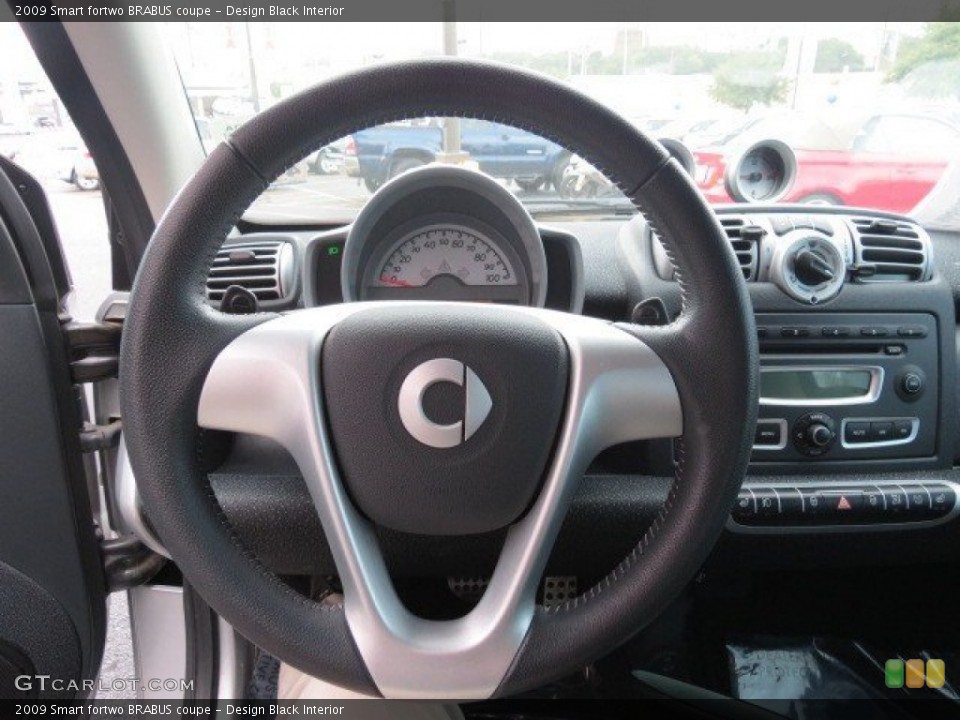 Design Black Interior Steering Wheel for the 2009 Smart fortwo BRABUS coupe #68635795