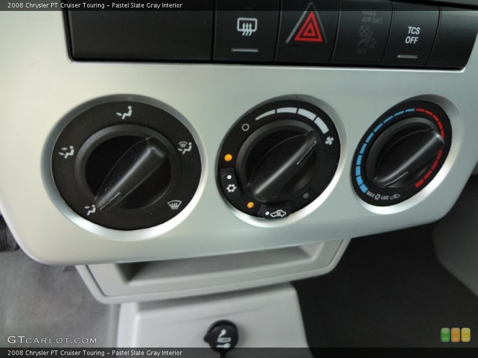 Pastel Slate Gray Interior Controls for the 2008 Chrysler PT Cruiser Touring #68641153