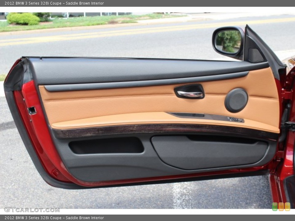 Saddle Brown Interior Door Panel for the 2012 BMW 3 Series 328i Coupe #68641408