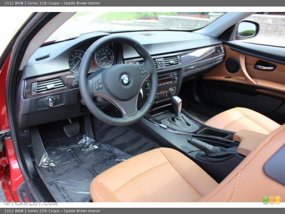 Saddle Brown Interior Prime Interior for the 2012 BMW 3 Series 328i Coupe #68641417