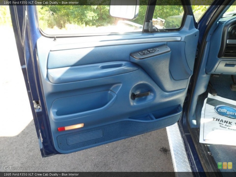 Blue Interior Door Panel for the 1995 Ford F350 XLT Crew Cab Dually #68641543