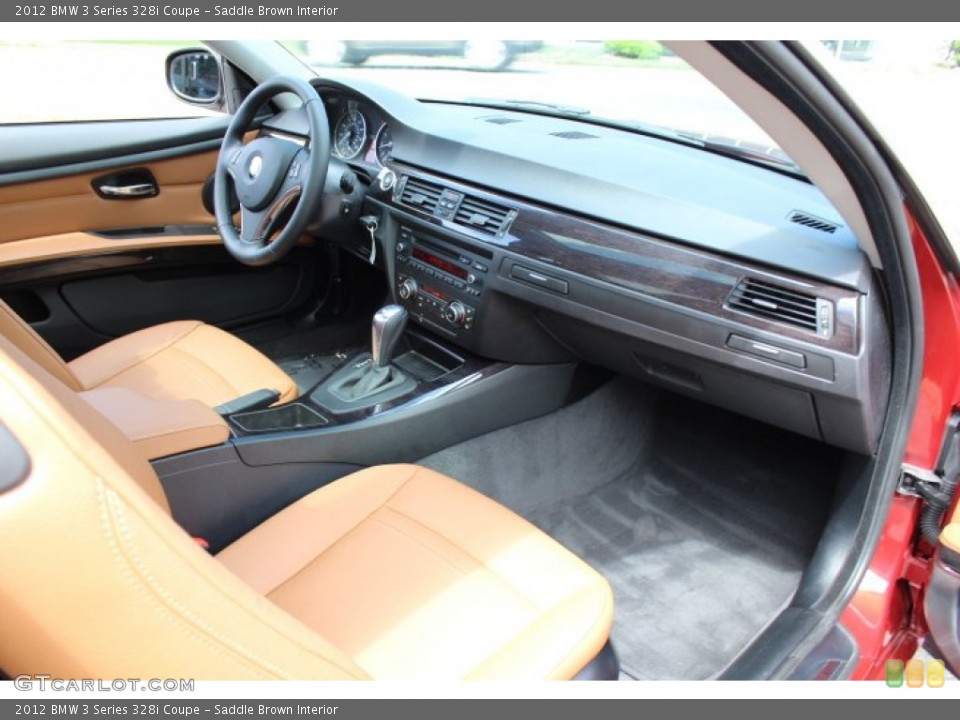 Saddle Brown Interior Dashboard for the 2012 BMW 3 Series 328i Coupe #68641549