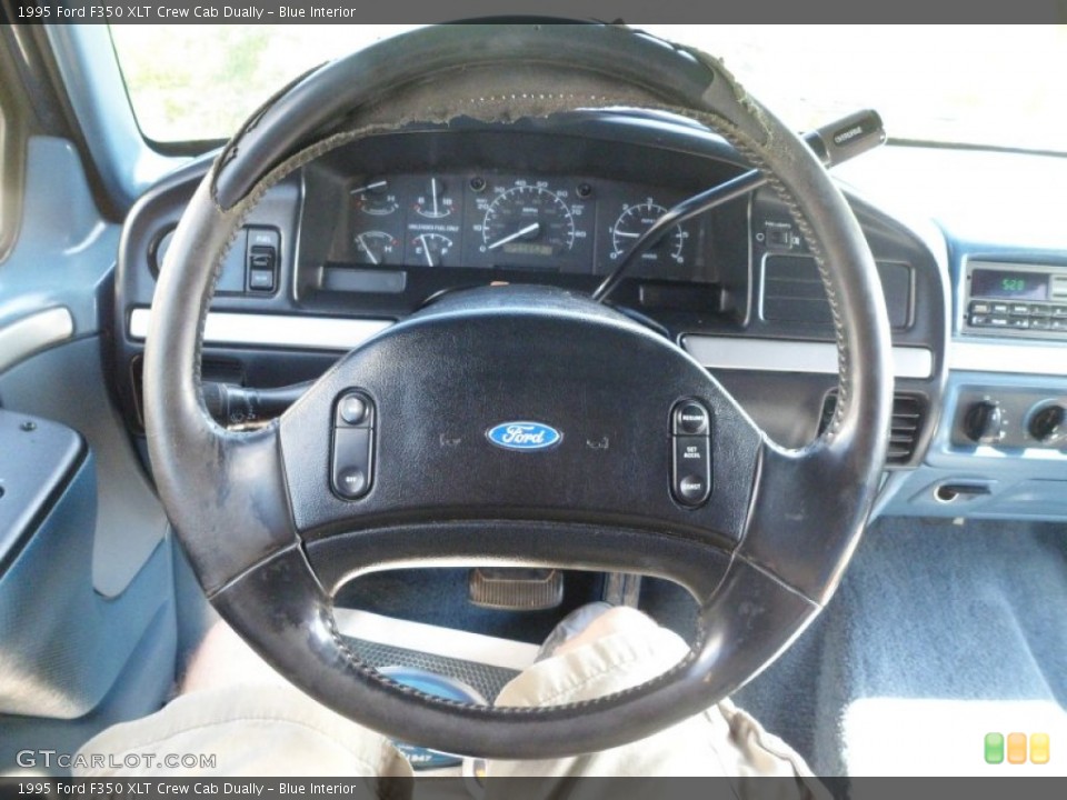 Blue Interior Steering Wheel for the 1995 Ford F350 XLT Crew Cab Dually #68641609