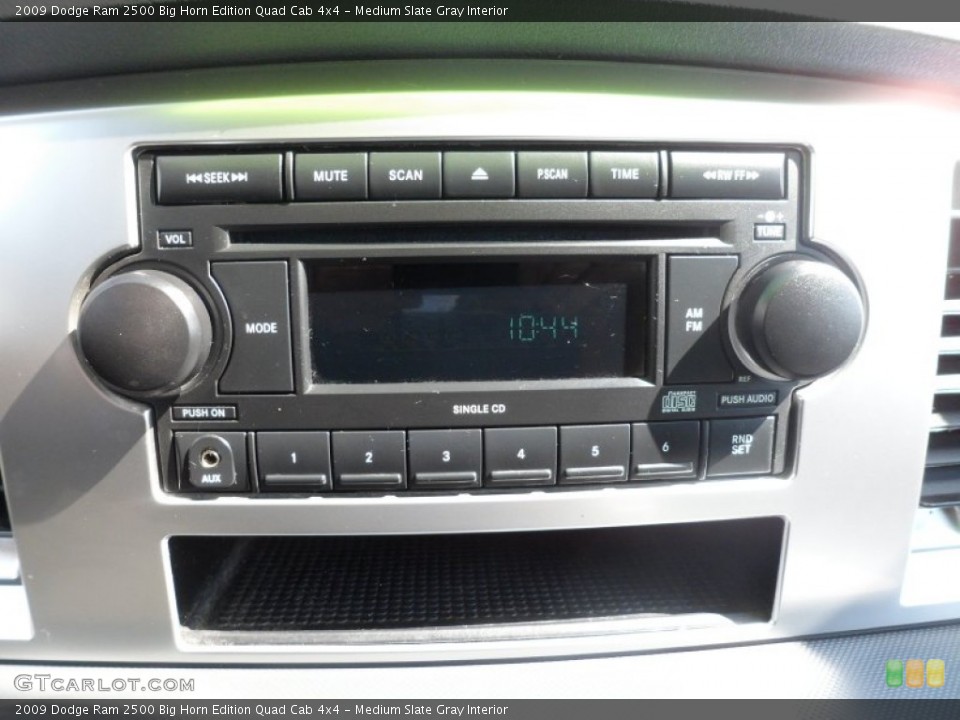 Medium Slate Gray Interior Audio System for the 2009 Dodge Ram 2500 Big Horn Edition Quad Cab 4x4 #68641948
