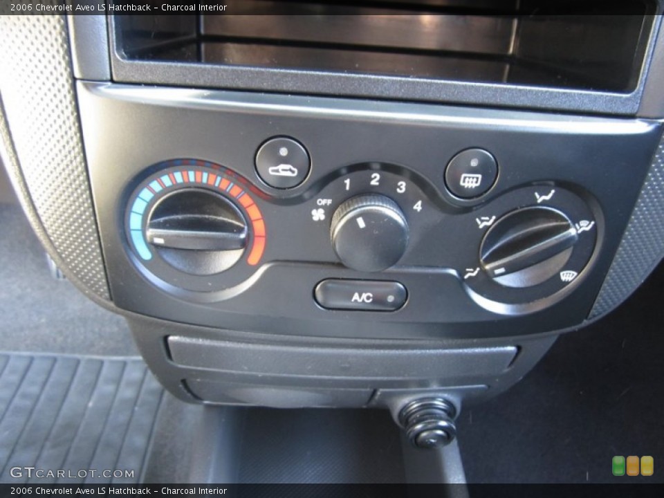 Charcoal Interior Controls for the 2006 Chevrolet Aveo LS Hatchback #68642827