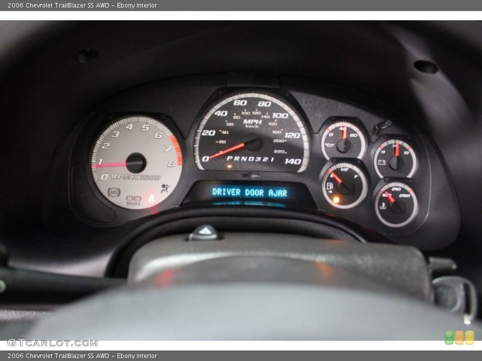 Ebony Interior Gauges for the 2006 Chevrolet TrailBlazer SS AWD #68642893
