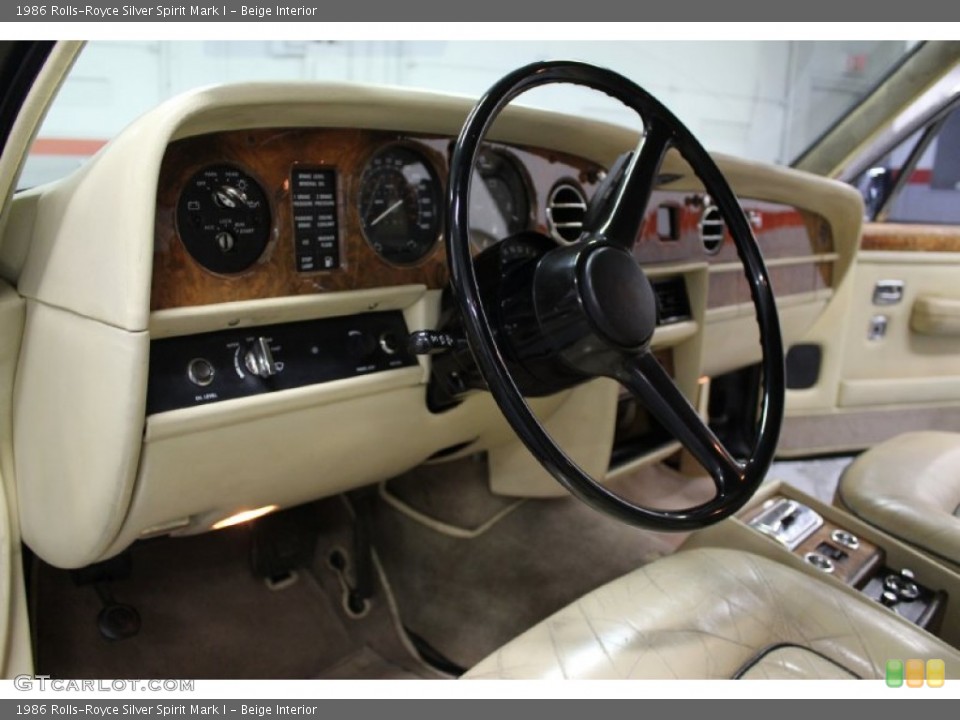 Beige Interior Dashboard for the 1986 Rolls-Royce Silver Spirit Mark I #68644015