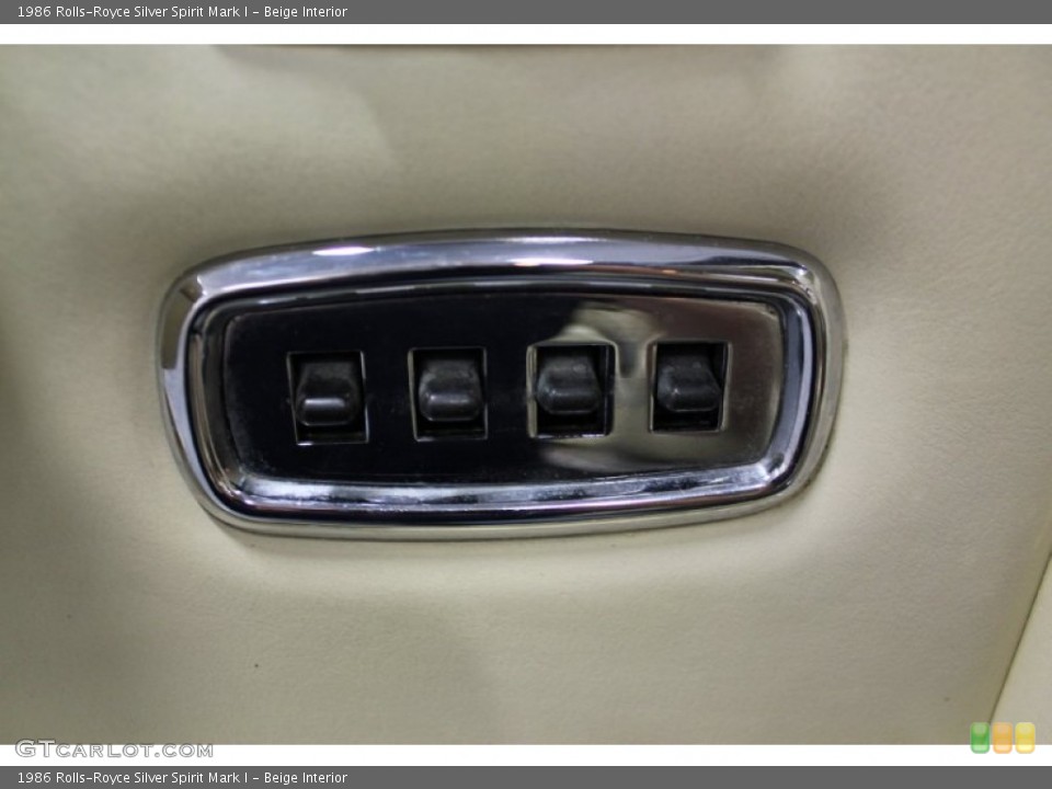 Beige Interior Controls for the 1986 Rolls-Royce Silver Spirit Mark I #68644039