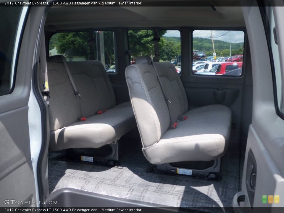 Medium Pewter Interior Photo for the 2012 Chevrolet Express LT 1500 AWD Passenger Van #68644387