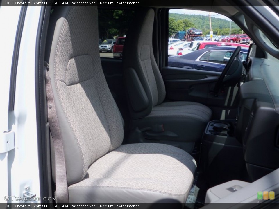 Medium Pewter Interior Photo for the 2012 Chevrolet Express LT 1500 AWD Passenger Van #68644414