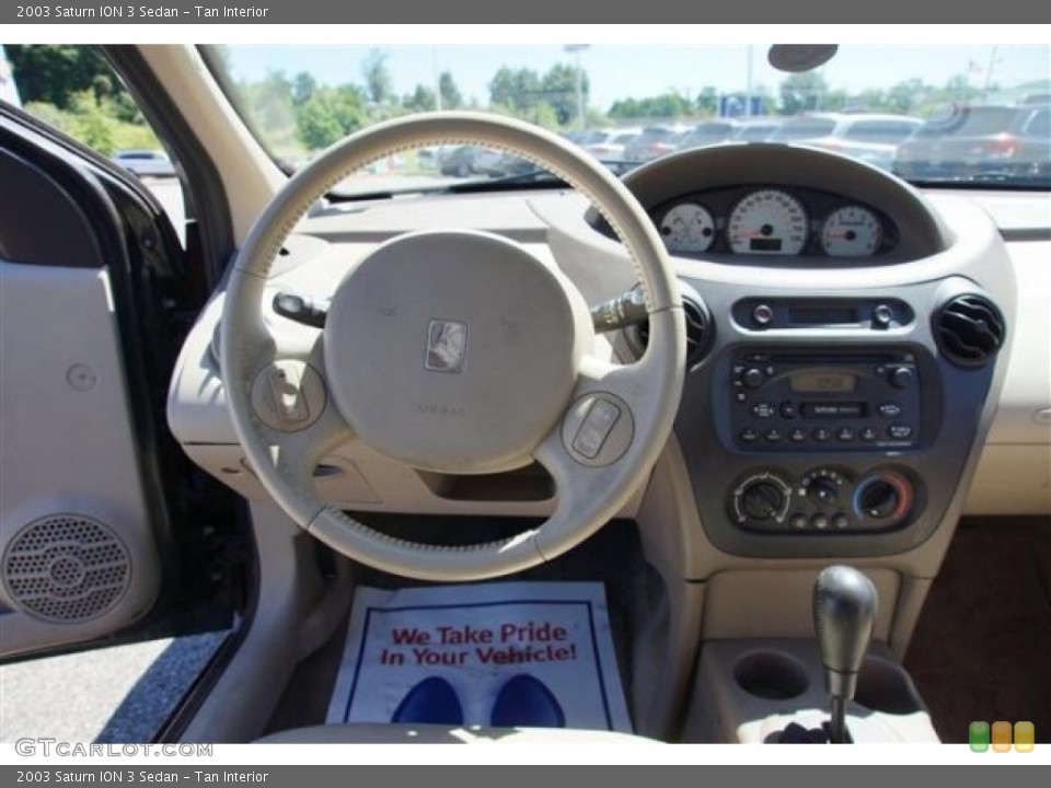 Tan Interior Dashboard for the 2003 Saturn ION 3 Sedan #68644500