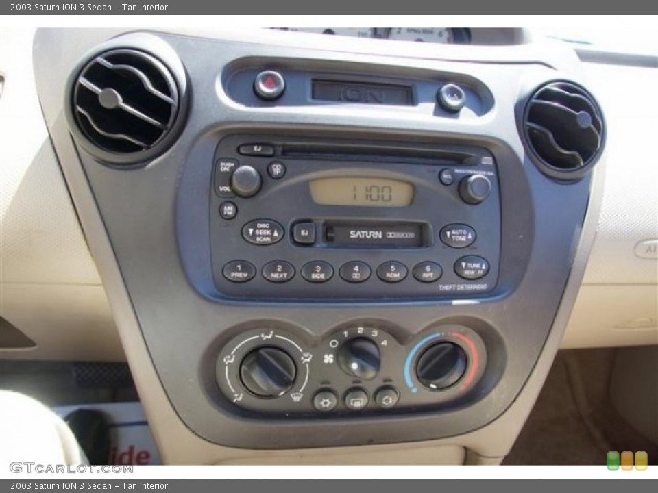 Tan Interior Audio System for the 2003 Saturn ION 3 Sedan #68644525
