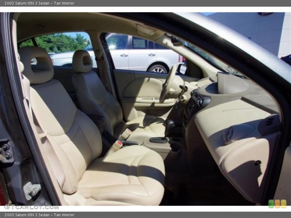 Tan Interior Front Seat for the 2003 Saturn ION 3 Sedan #68644618
