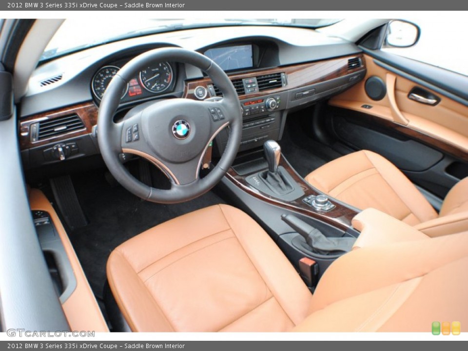 Saddle Brown Interior Prime Interior for the 2012 BMW 3 Series 335i xDrive Coupe #68646457
