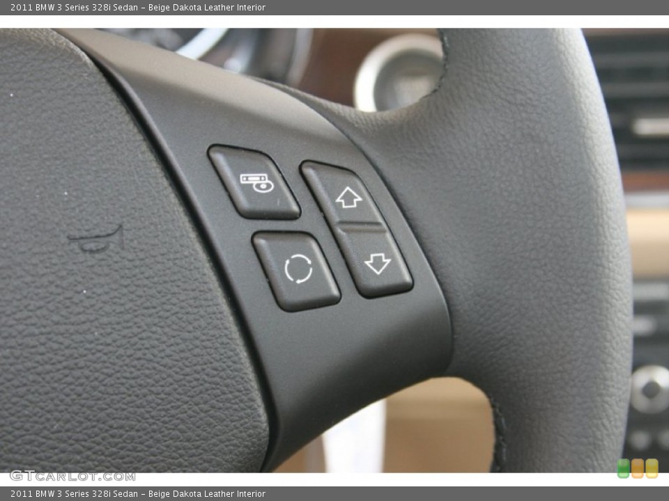 Beige Dakota Leather Interior Controls for the 2011 BMW 3 Series 328i Sedan #68647382