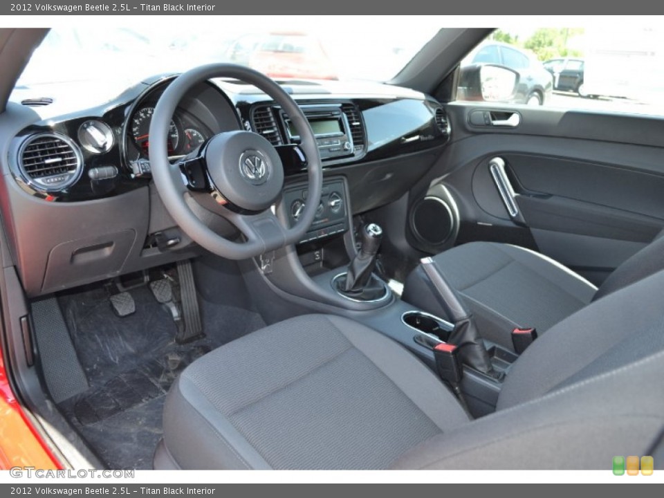 Titan Black Interior Prime Interior for the 2012 Volkswagen Beetle 2.5L #68649991